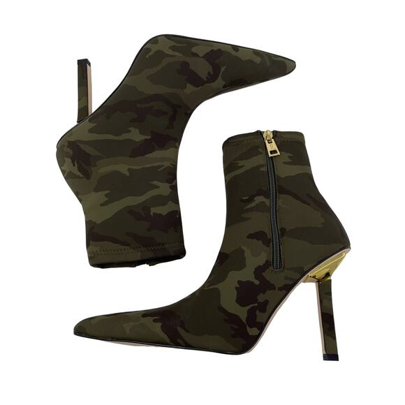 Good American High Kickstand Bootie Size 7 Camo Neoprene GA116N-X - Picture 6 of 8